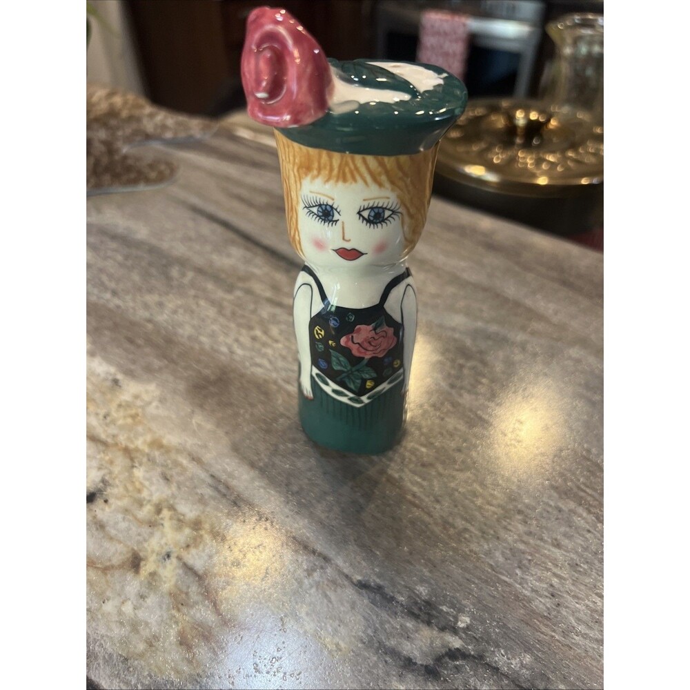 Susan Paley Bella Casa By Ganz Salt Or Pepper Shaker “Colleen” Beautiful Vintage
